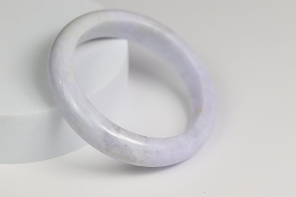 Lavender Jade Bangle – 55.2mm (LB-01)