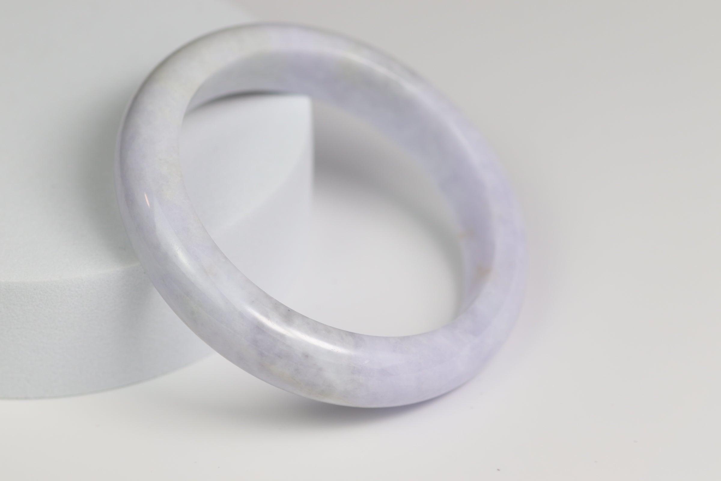 Lavender Jade Bangle – 55.2mm (LB-01)