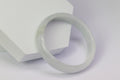 Icy White Jade Bangle – 50.3mm