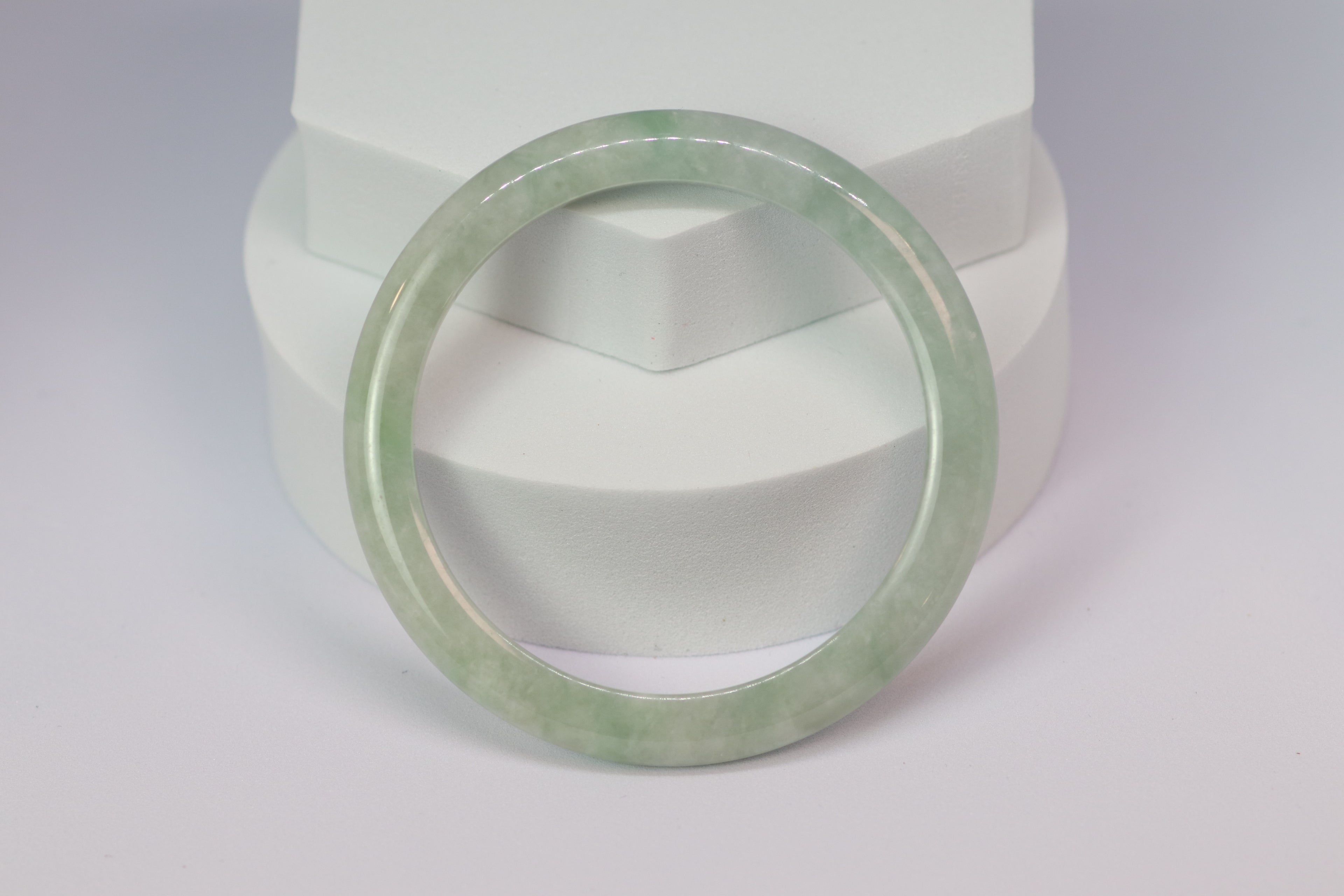 Pale Green Jade Bangle – 53.3mm