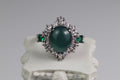 Bloom Oval Jade Ring