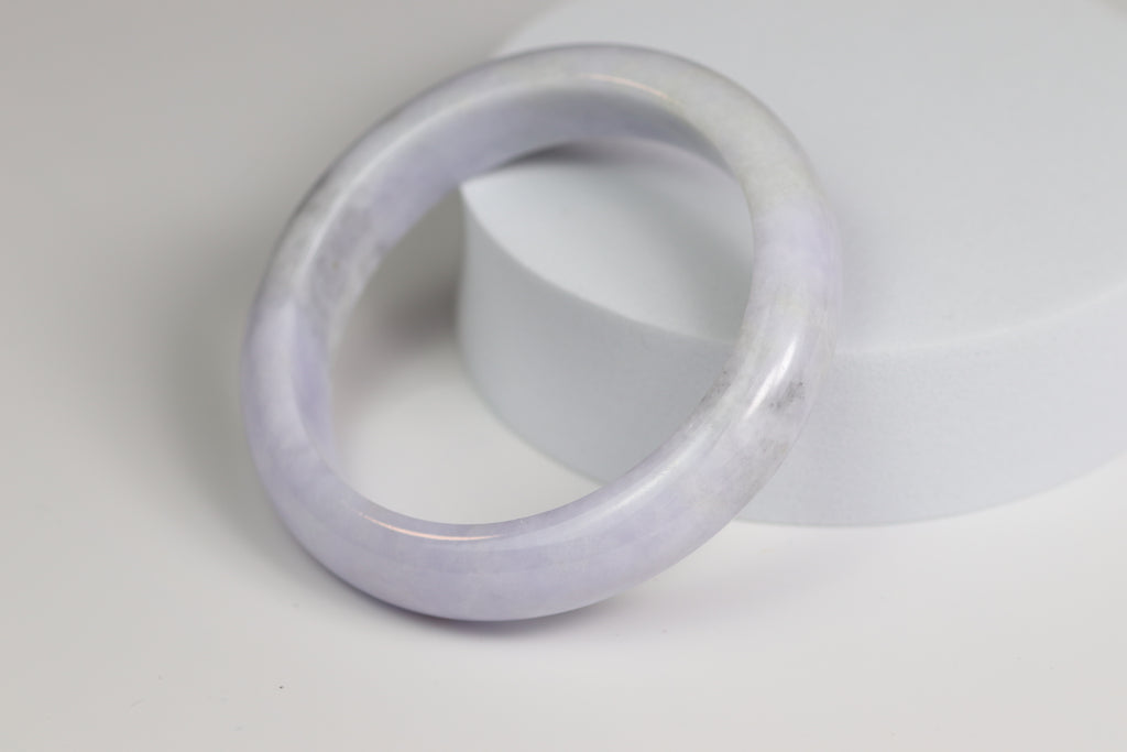 Lavender Jade Bangle – 55.2mm (LB-01)