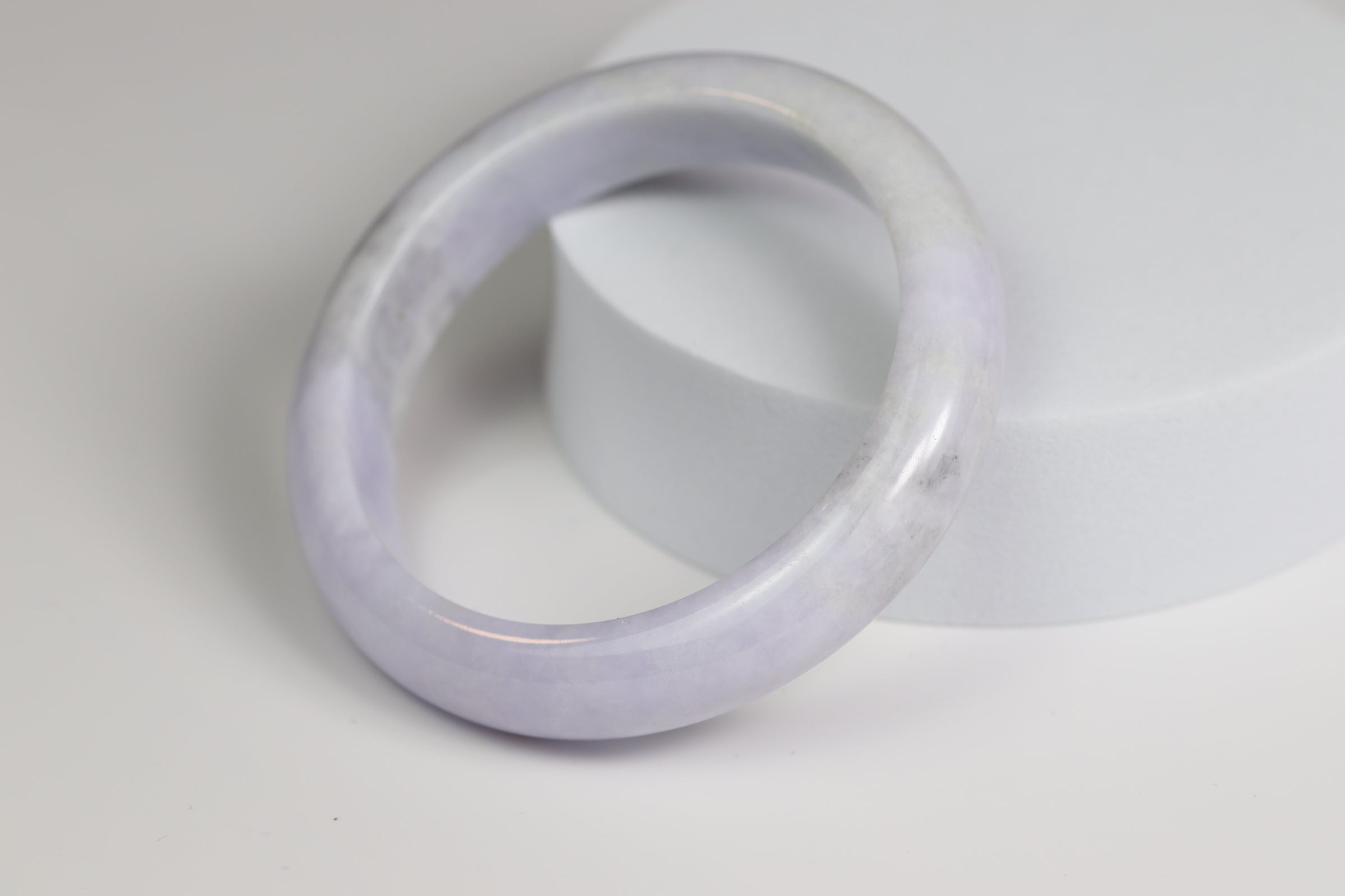 Lavender Jade Bangle – 55.2mm (LB-01)