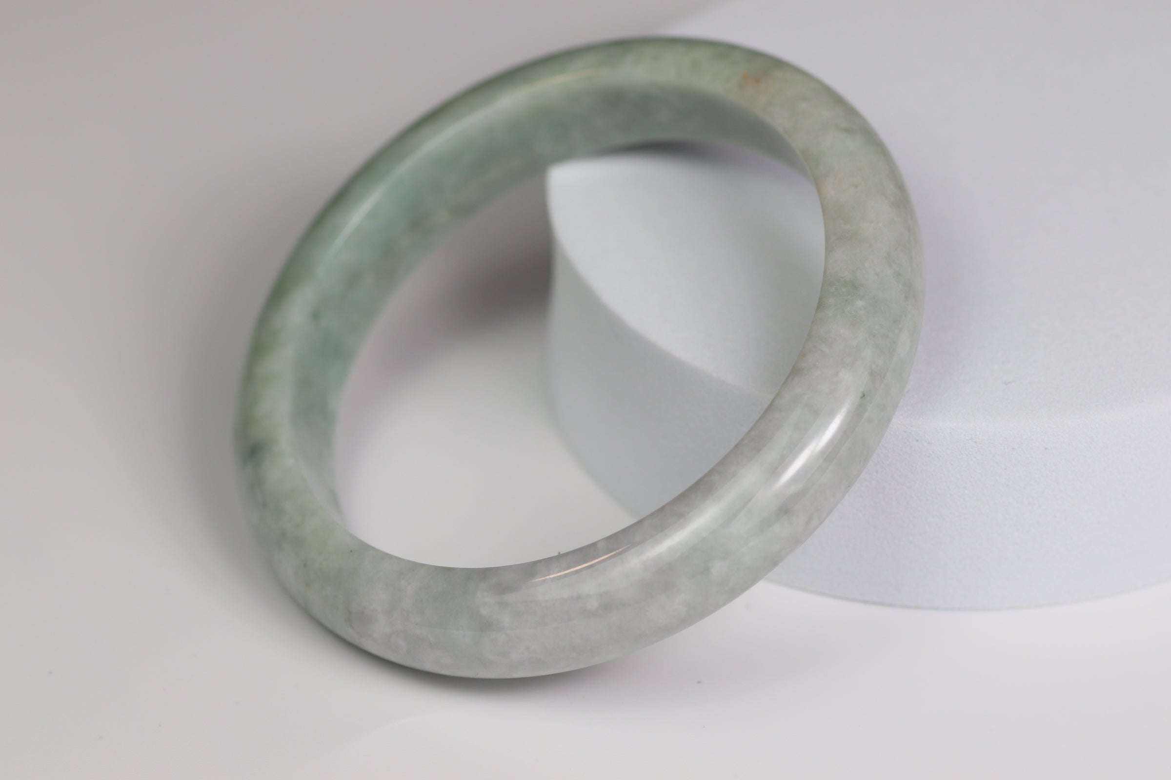 Half Mountain, Half Water Jade Bangle – 60.6mm (HW-MW-01)