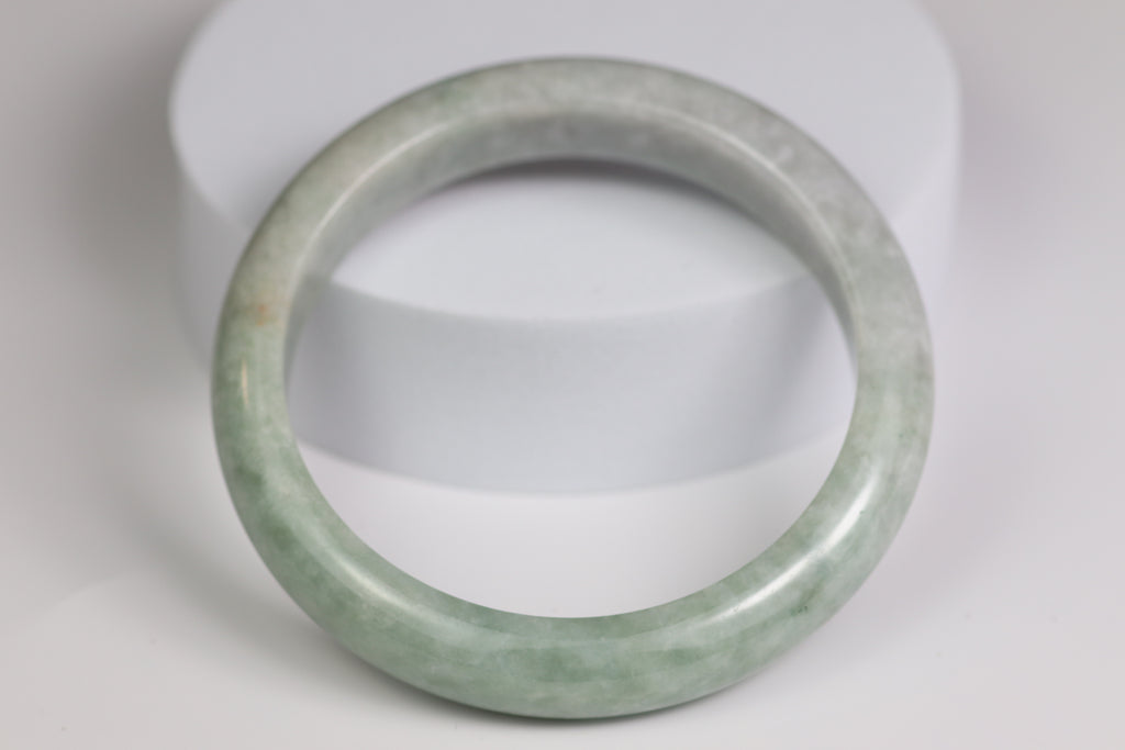 Half Mountain, Half Water Jade Bangle – 60.6mm (HW-MW-01)