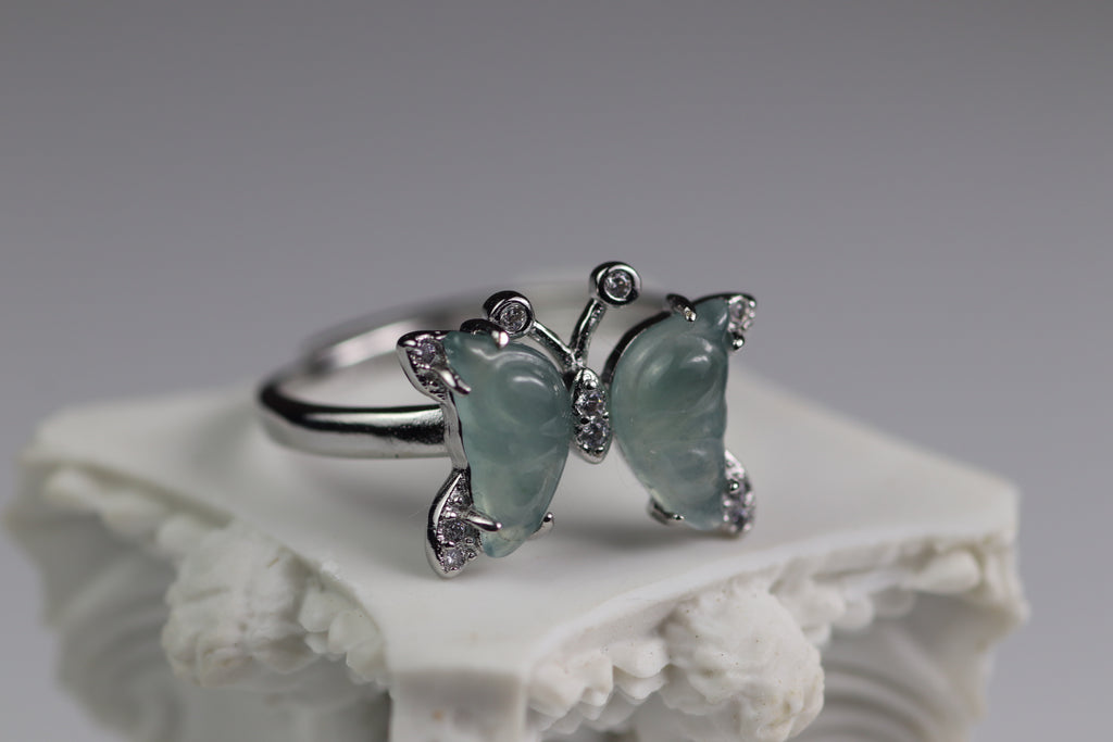 Butterfly Wing Jade Ring