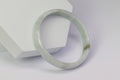 Icy White Jade Bangle with Green Inclusion – 51.6mm