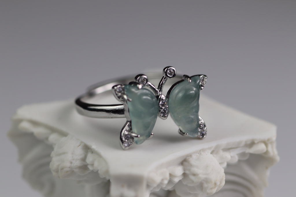 Butterfly Wing Jade Ring