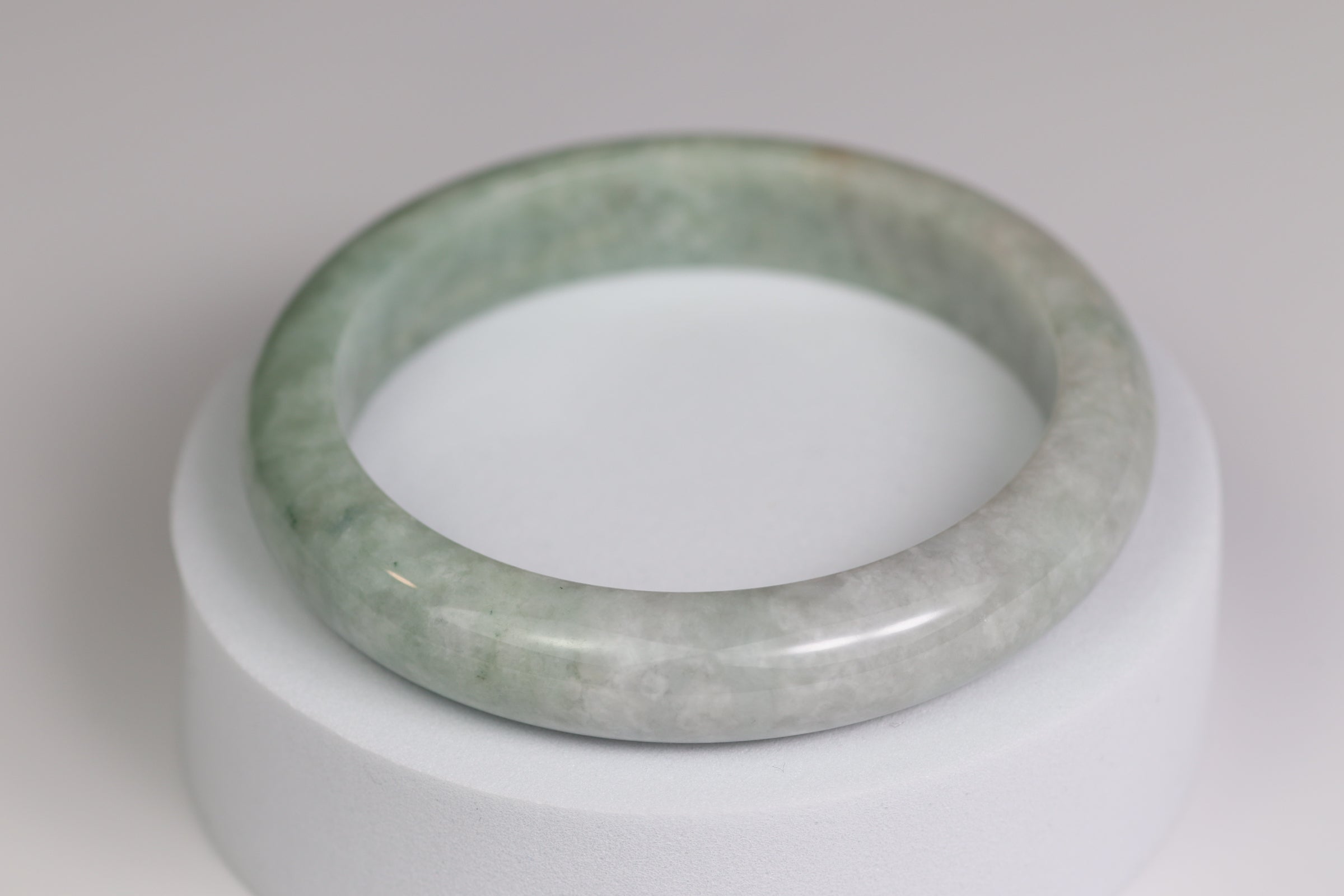 Half Mountain, Half Water Jade Bangle – 60.6mm (HW-MW-01)