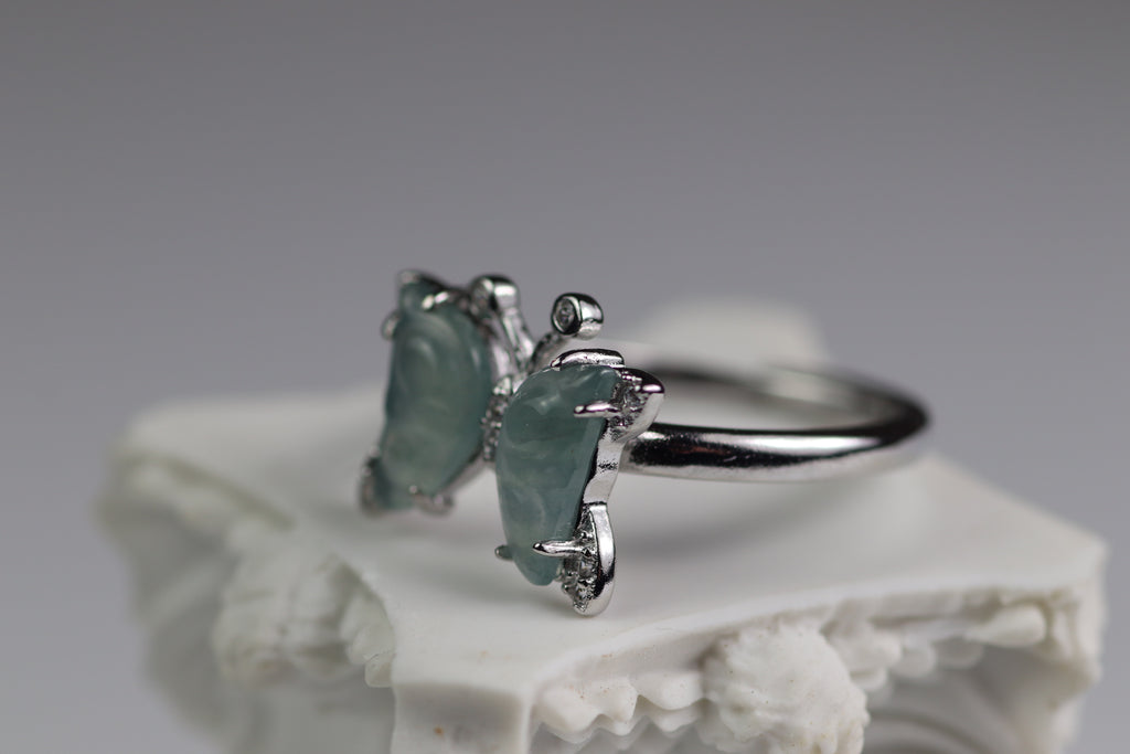 Butterfly Wing Jade Ring