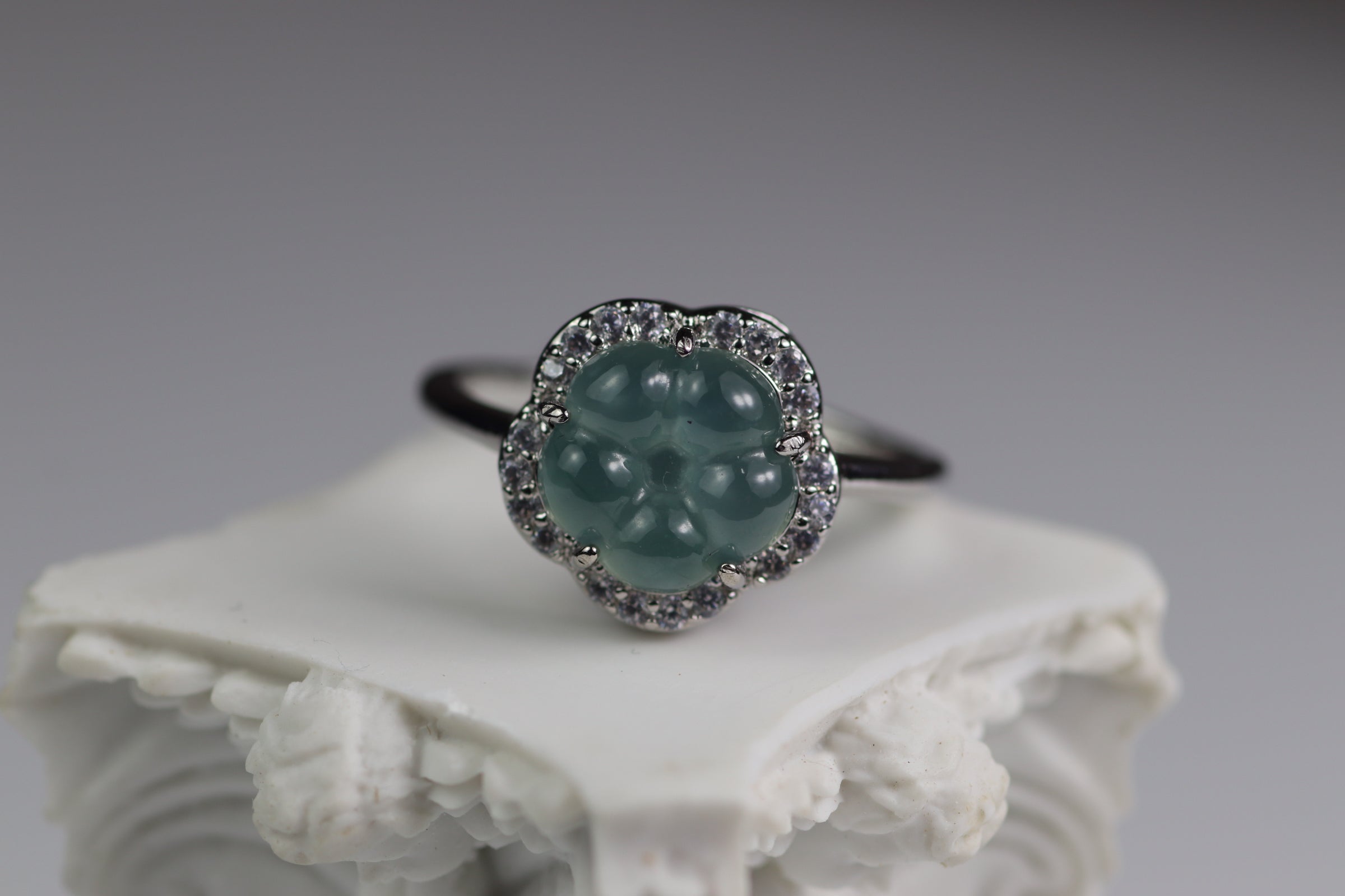 Spring Blossom Jade Ring