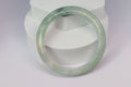 Willow Mist Jade Bangle – Grade A Natural Jadeite (55.1 mm)
